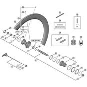 WH-R9200-C50-TU-R complete hub axle
