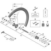 WH-R9200-C50-TU-R left hand spoke, 258 mm