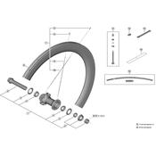 WH-R9270-C60-HR-TU-F right hand spoke, 250 mm