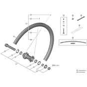 WH-R9270-C36-TU-F right hand spoke, 282 mm