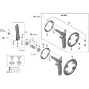 FC-R9200 fixing bolt and cover set, M8 x 10.1 mm,  image