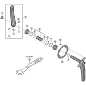 FC-MT511-1 left hand crank arm unit, 175 mm