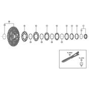 CS-R7100 sprocket, 11T C, built in spacer type