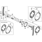 FC-T4060 chain guard and fixing screws