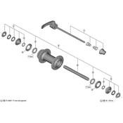 HB-T610 complete quick release, 133 mm
