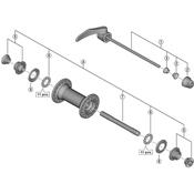HB-5800 complete quick release, 133 mm