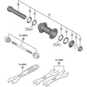 HB-M8010 hub axle unit
