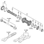 HB-M7010-B Complete hub axle