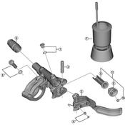 BL-M7100 right hand lever member unit
