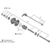 FH-M4050 complete quick release, 173 mm