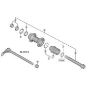 FH-M8010 complete hub axle