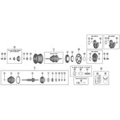 SG-C7050-5R/5V internal assembly, axle length 187m