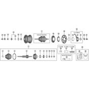 SG-C7000-5D internal assembly axle length, 187 mm