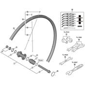 FH-RS470 complete hub axle, 142 mm