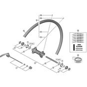 WH-RS21-CL-F complete hub axle 108 mm image