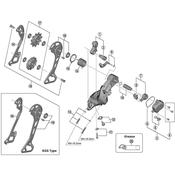RD-M8000 bracket axle unit, for normal type
