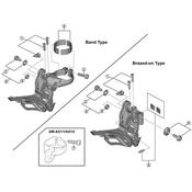 FD-R3000 clamp band adapter for 31.8 mm