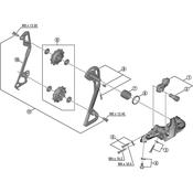 RD-T8000 bracket axle unit for normal type