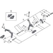 BR-4700 front pivot assembly bolt 50.4 mm, pivot n