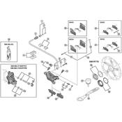 BR-M7000 pad axle and snap ring