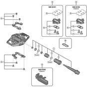 PD-MX70 pedal axle assembly, left hand