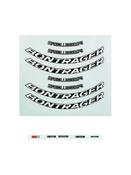 Decal Bontrager Aeolus Comp Disc Anthracite/White Front/Rear