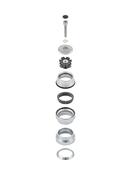 Headset Electra Threadless External Cup 1-1/8in Silver