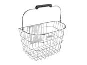 Basket Electra Stainless Wire QR Polished Silver Front