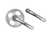 Crankset Electra Townie w/out Guide 170Â mm Silver