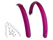 Fender Electra Townie Original-7D EQ Ladies MetRasberry Pair