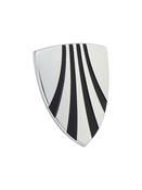 Decal Trek Headtube Shield Badge Universal 20 x 24mm Silver