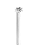Seatpost Lee Chi 2-Bolt Head 27.2 x 350mm Silver