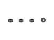 Fastener Trek OD:12mm ID:6.4mm H:5mm Alu 4/Set Black