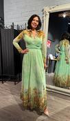 Carla Ruiz Verde Long Print Dress
