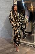 Carla Ruiz Tunic Suit Black &amp; Cream