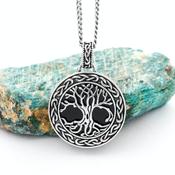Onyx Tree of Life Necklace, From Ireland image