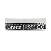 Grá Go Deo Ring with Celtic Knot, From Ireland