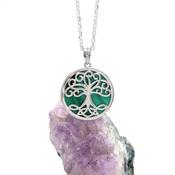 Malachite Tree of Life Necklace, From Ireland image