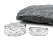 Claddagh with Celtic Knot Couples Set, From Ireland