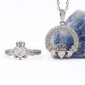 Claddagh Birthstone Gift set, From Ireland