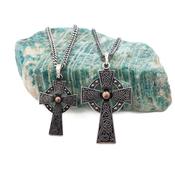 Celtic Warrior Oxidized Cross, From Ireland