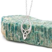 Elegant Trinity Knot Necklace, From Ireland
