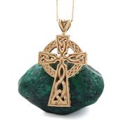 Gold Double Sided Heavy Celtic Cross, From Ireland image
