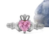 Sterling Silver Claddagh Birthstone Ring, From Ireland
