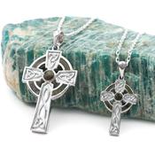 Connemara Marble Celtic Cross Couples Set, From Ireland