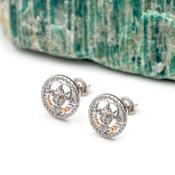 Two Tone Claddagh Earrings, From Ireland