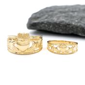Claddagh with Celtic Knot Couples Set, From Ireland