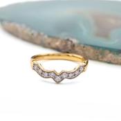 Fitted Lab Diamond Wedding band, From Ireland