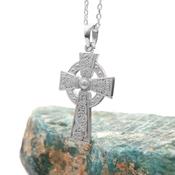 Sterling Silver Celtic Warrior Cross, From Ireland