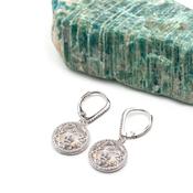 Two Tone Drop Claddagh Earrings, From Ireland